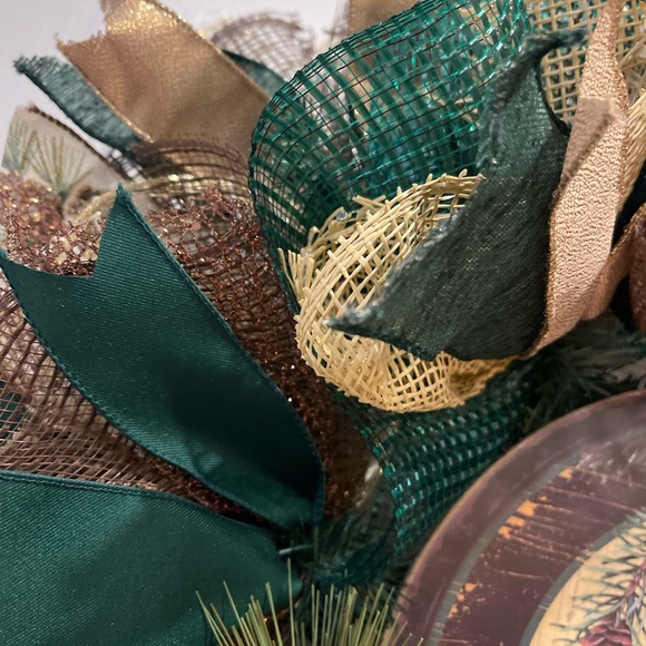 Christmas “WELCOME” wreath, Christmas door wreath, Holiday wreath 26” very luxe - Picture 7 of 11